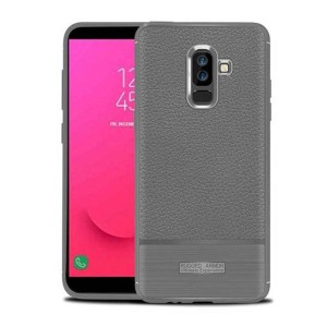 قاب ژله ای طرح چرم سامسونگ Becation Ruged Armor Soft Case Samsung Galaxy J8 2018