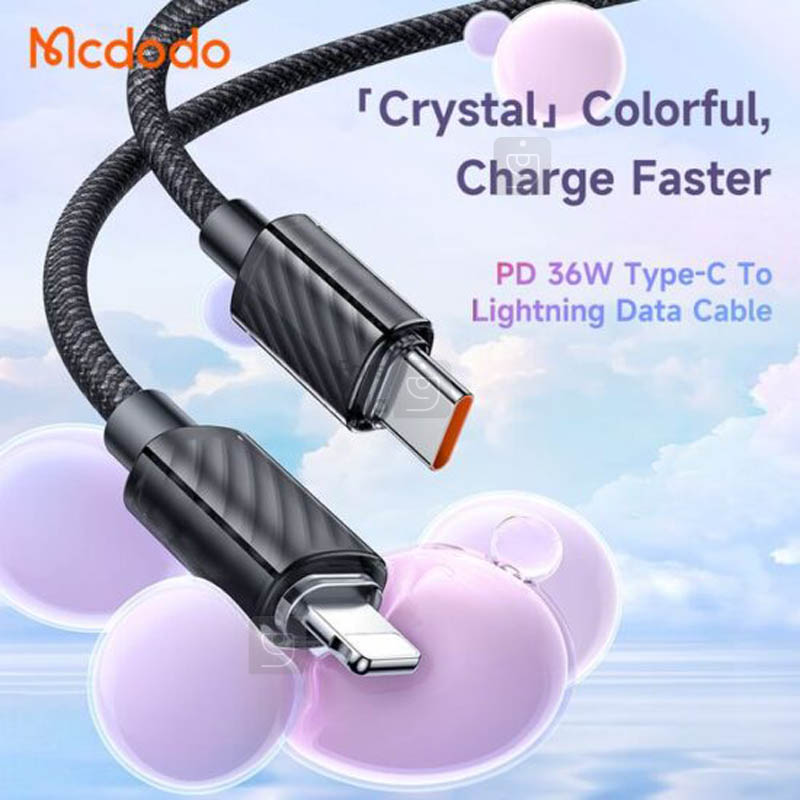 کابل تبدیل USB-C به لایتنینگ مک دودو مدل CA-3663 طول 1.8 متر 1