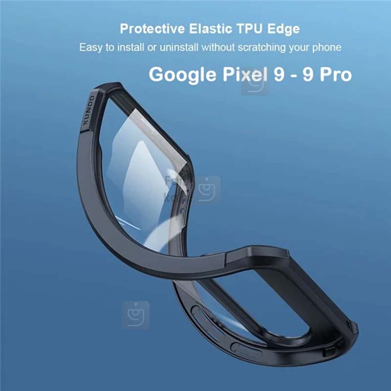 قاب اصلی پشت کریستالی گوگل پیکسل 9 مدل XUNDD Beatle xundd beatle series case for google pixel 9 4 قاب پشت کریستالی XUNDD Beatle گوگل پیکسل 9