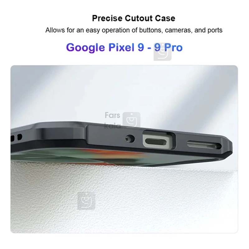 قاب اصلی پشت کریستالی گوگل پیکسل 9 مدل XUNDD Beatle xundd beatle series case for google pixel 9 6 قاب پشت کریستالی XUNDD Beatle گوگل پیکسل 9