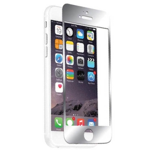 محافظ صفحه نمایش شیشه ای نقره ای نزتک آیفون Naztech Silver Tempered Glass Screen Protect iPhone  6/6s