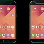 محافظ صفحه نمایش شیشه ای با پوشش کامل شفاف برای Samsung Galaxy A5 2017