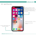 گلس شیشه ای نیلکین Apple iPhone X مدل H+ Glass