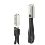 کابل لایتنینگ شارژ و انتقال داده طرح جاکلیدی  RockSpace Lightning Leather Cable With KeyChain