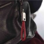 کابل لایتنینگ شارژ و انتقال داده طرح جاکلیدی  RockSpace Lightning Leather Cable With KeyChain