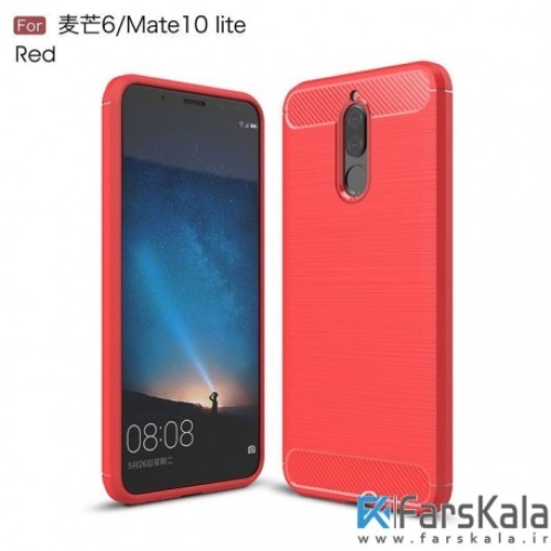 قاب محافظ ژله ای هوآوی Carbon Fibre Case Huawei Mate 10 Lite