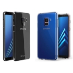قاب محافظ شیشه ای Crystal Cover برای گوشی Samsung Galaxy A8 Plus 2018