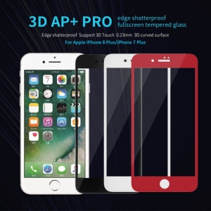 محافظ صفحه نمایش شیشه ای نیلکین Nillkin 3D AP+ glass Apple iPhone 8 Plus