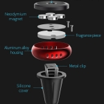 پایه نگهدارنده آهن ربایی و خوشبو کننده هوا راک Rock Universal Air Vent Magnetic Car Mount