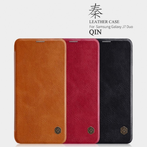 کیف چرمی نیلکین Qin Case Samsung Galaxy J7 Duo