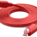 کابل شارژ و انتقال داده میکرو یو اس بی نزتک Naztech LED Micro USB Charge & Sync Cable 1.8M
