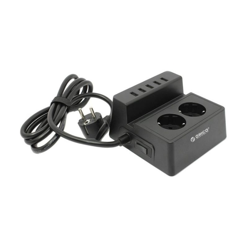 چند راهی 2 سوکت و 5 یو اس بی Orico 2 AC with 5 USB Charging Port ODC-2A5U-V1-EU