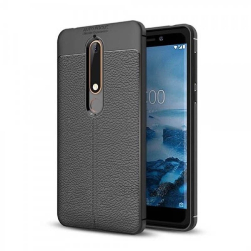 قاب ژله ای طرح چرم Auto Focus Jelly Case Nokia 6 2018