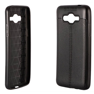 قاب ژله ای طرح چرم Auto Focus Jelly Case Samsung Galaxy Grand Prime