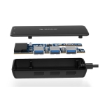 هاب یواس بی 3 پورت و کارتخوان Orico USB3.0 HUB with Card Reader H3TS-U3
