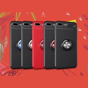 قاب محافظ ژله ای Magnetic Ring Case Apple iPhone 7 Plus