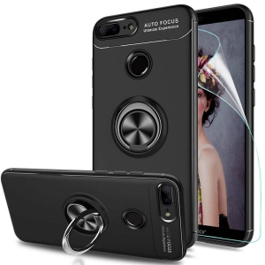 قاب محافظ ژله ای Magnetic Ring Case Huawei Honor 9 Lite