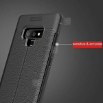 قاب ژله ای طرح چرم سامسونگ نوت 9 مدل Auto Focus