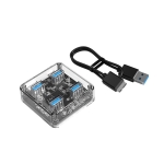 هاب یو اس بی 4 پورت Orico 4 Port USB3.0 Transparent HUB MH4U-U3