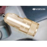 شارژر فندکی دو پورتی Vorson