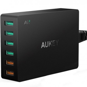 شارژر رومیزی 6 پورت Aukey PA-T11 Quick Charge 3.0