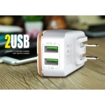 شارژر دو پورت LDNIO A2204 USB Travel Charger
