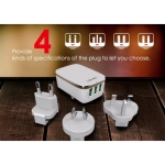 شارژر سه پورت LDNIO A3304 USB Travel Charger