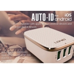 شارژر سه پورت LDNIO A3304 USB Travel Charger