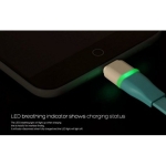 کابل شارژر ROCK Lightning Flat Intelligent LED Fully
