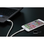کابل شارژر لایتنینگ Rock Space METAL & LEATHER LIGHTNING CABLE