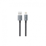 کابل شارژر لایتنینگ Rock Space METAL & LEATHER LIGHTNING CABLE