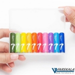 باتری نیم قلمی رنگین کمانی شیائومی Xiaomi Rainbow AAA Battery Pack Of 10