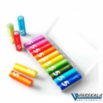 باتری نیم قلمی رنگین کمانی شیائومی Xiaomi Rainbow AAA Battery Pack Of 10