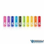 باتری نیم قلمی رنگین کمانی شیائومی Xiaomi Rainbow AAA Battery Pack Of 10