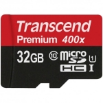 رم میکرو اس‌دی 32 گیگابایت Transcend Class 10 Premium 400X