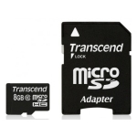 رم میکرو اس‌دی 8 گیگابایت Transcend Class 10