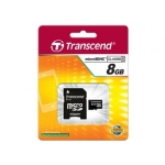 رم میکرو اس‌دی 8 گیگابایت Transcend Class 4