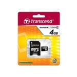 رم میکرو اس‌دی 4 گیگابایت Transcend Class 4
