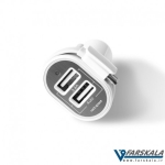 شارژر فندکی دوپورت Rock Space Car Charger Sotor