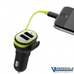شارژر فندکی دوپورت Rock Space Car Charger Sotor