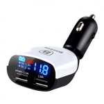 شارژر فندکی 3.4  آمپری دو پورت مدل Auto voltage monitoring Baseus