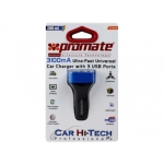 شارژر فندکی سه پورت 3.1 آمپری Promate