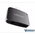 تبدیل لایتنینگ به جک 3.5 میلیمتری صدا 2in1 usams  connector