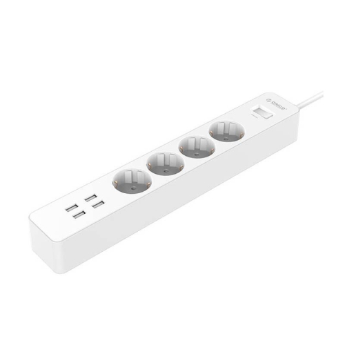 چند راهی 4 سوکت و 4 یو اس بی Orico 4 AC with 4 USB Charging Port OSC-4A4U-EU