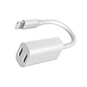 کابل لایتنینگ دوتایی شارژ و صدا PiBlue Dual Lightning Adapter