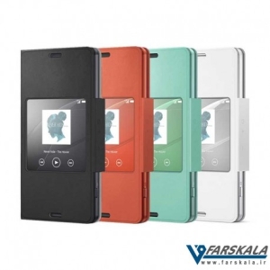کیف اصلی Sony SCR26 Xperia Z3 Compact Style Cover Window