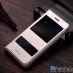 کیف محافظ چرمی Dual Window Flip Cover برای گوشی Huawei Honor 7