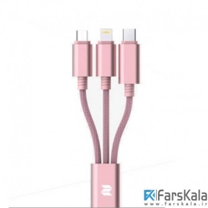 کابل شارژ Rock Space 3 in 1 Charging version B