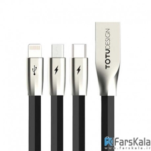 کابل شارژ سه سر Totu Design 3 in 1