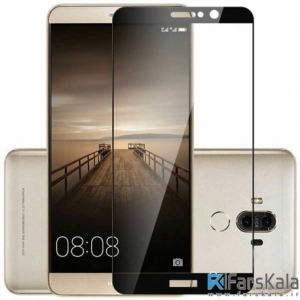محافظ صفحه نمایش شیشه ای رنگی تمام صفحه 3D Glass برای Huawei Mate 9